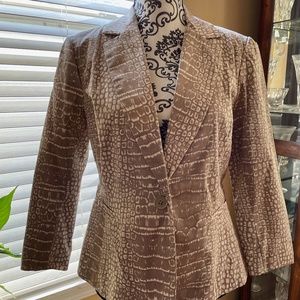 Valerie Bertinelli Fitted Jacket 3/4 Sleeves NEW